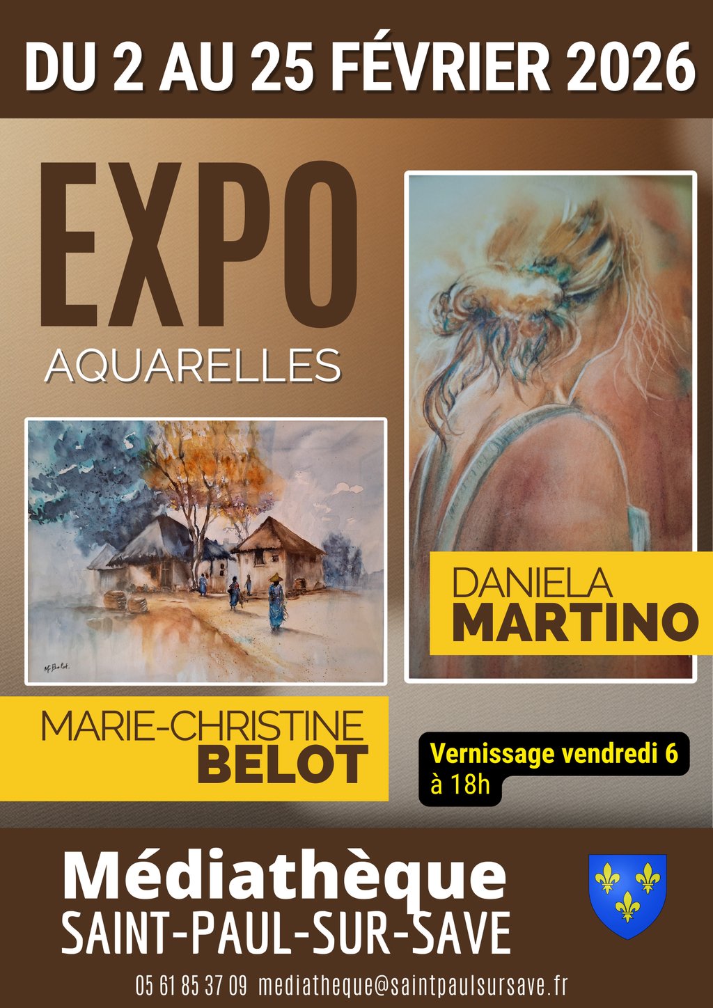 EXPOSITION D'AQUARELLES, Saint-Paul-sur-Save - photo 2