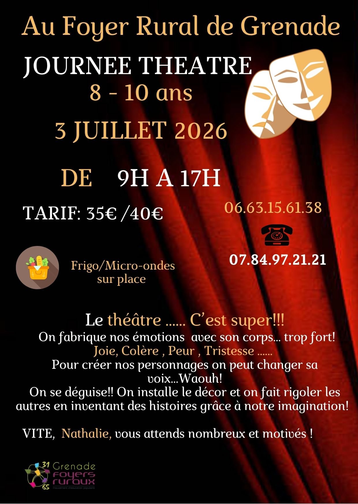 JOURNÉE THÉÂTRE 8/10 ANS — visuel événement