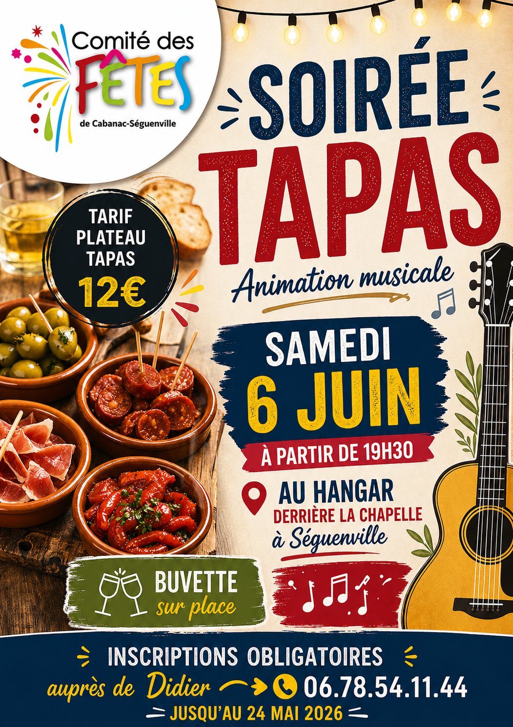 SOIRÉE TAPAS — visuel événement
