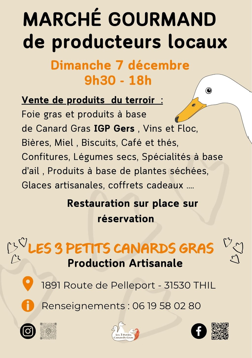 MARCHÉ GOURMAND DE PRODUCTEURS LOCAUX
