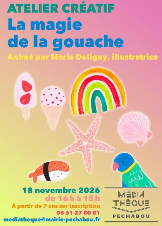 ATELIER CRÉATIF - LA MAGIE DE LA GOUACHE