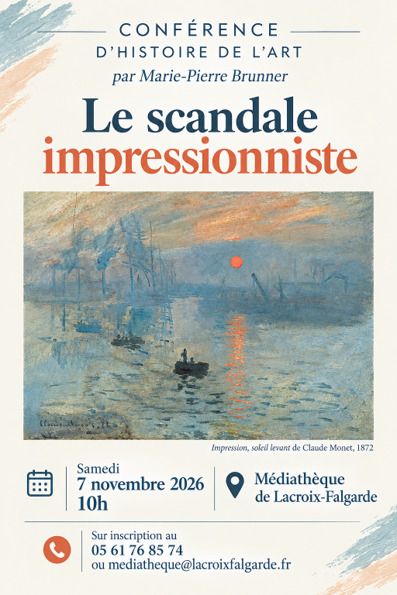 "LE SCANDALE IMPRESSIONNISTE" : CONFÉRENCE