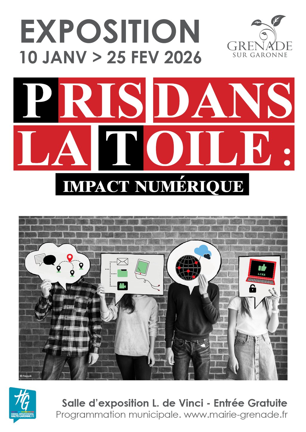 EXPOSITION "PRIS DANS LA TOILE, IMPACT NUMÉRIQUE"