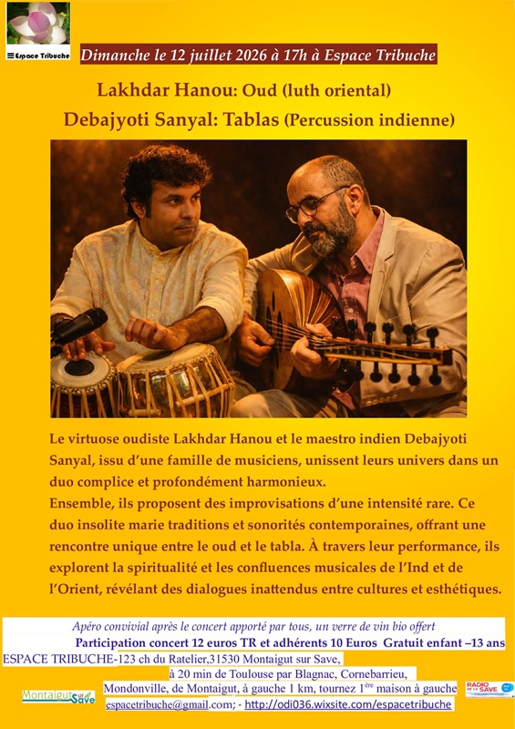 CONCERT LUTH ORIENTAL ET PERCUSSIONS INDIENNES, Montaigut-sur-Save - photo 2