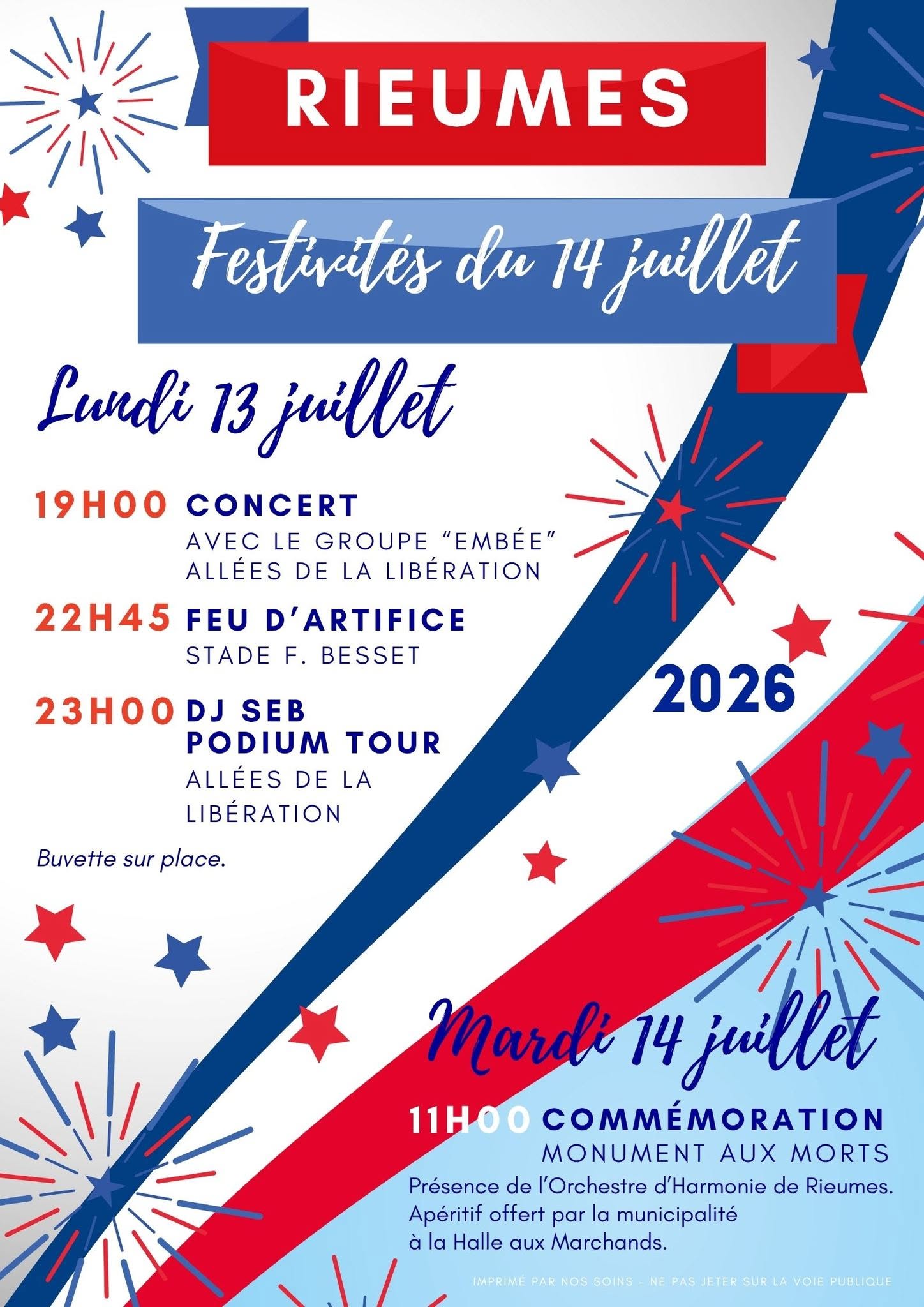 FESTIVITÉS DU 14 JUILLET