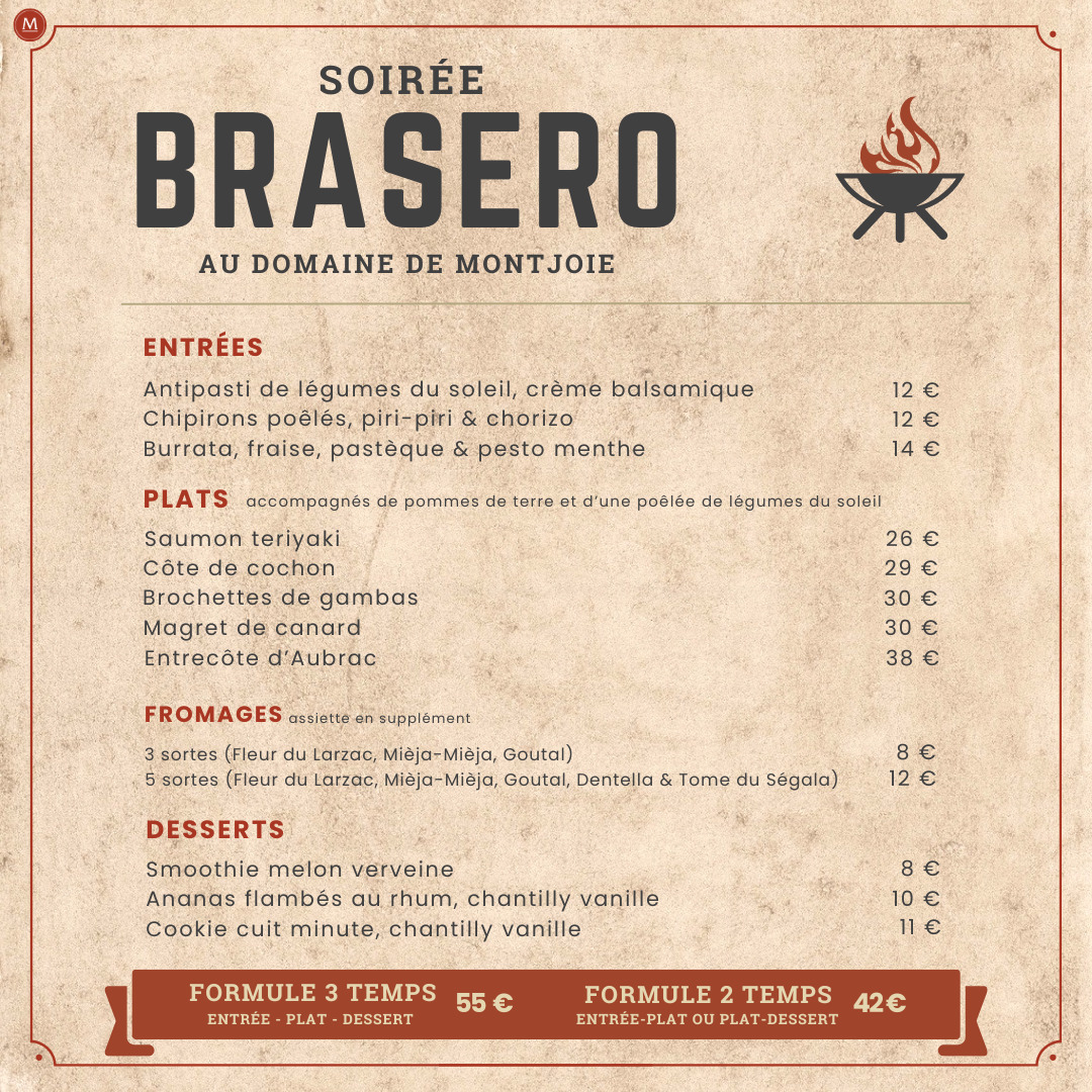 BRASERO À MONTJOIE