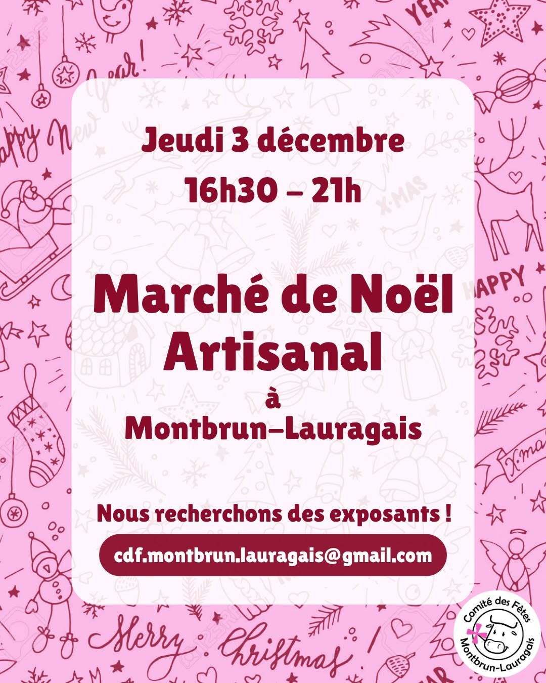 Photo de couverture - MARCHÉ DE NOËL ARTISANAL À MONTBRUN-LAURAGAIS