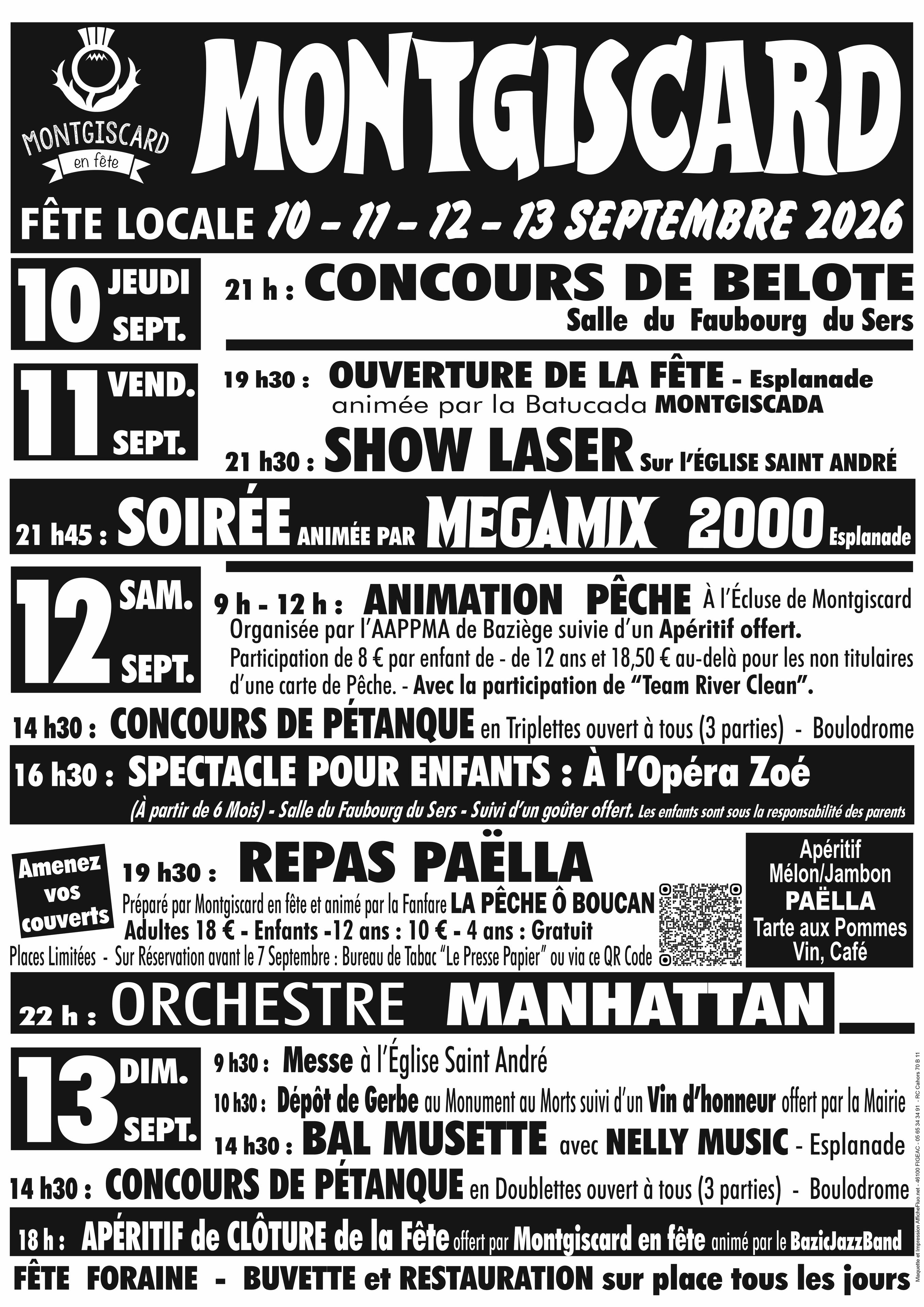 FÊTE LOCALE MONTGISCARD 2026
