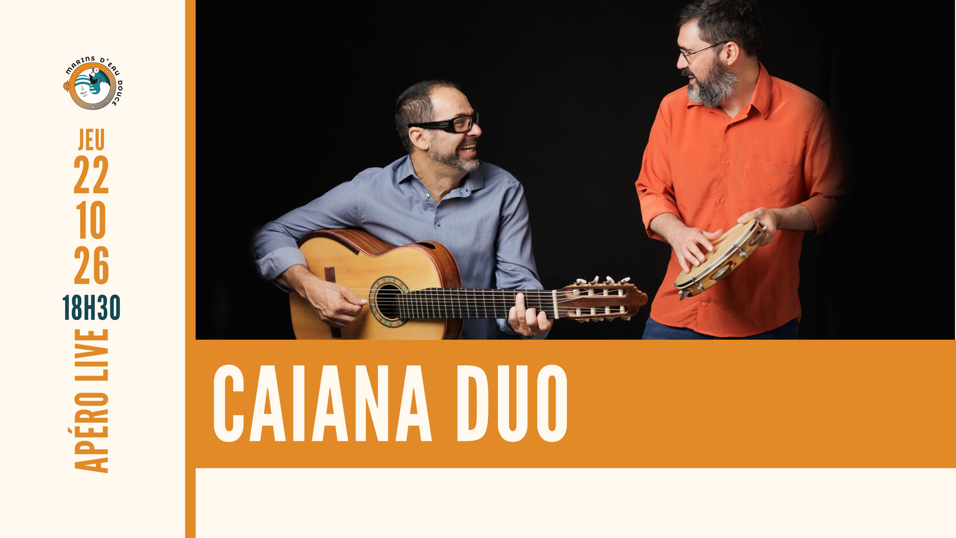 APÉRO LIVE CAIANA DUO ➤ @MARINSDEAUDOUCE ➤ RAMONVILLE