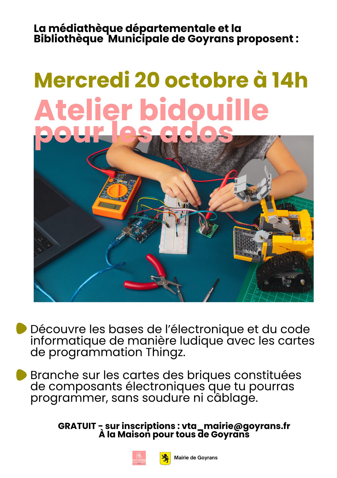 ATELIER BIDOUILLE POUR LES ADOS