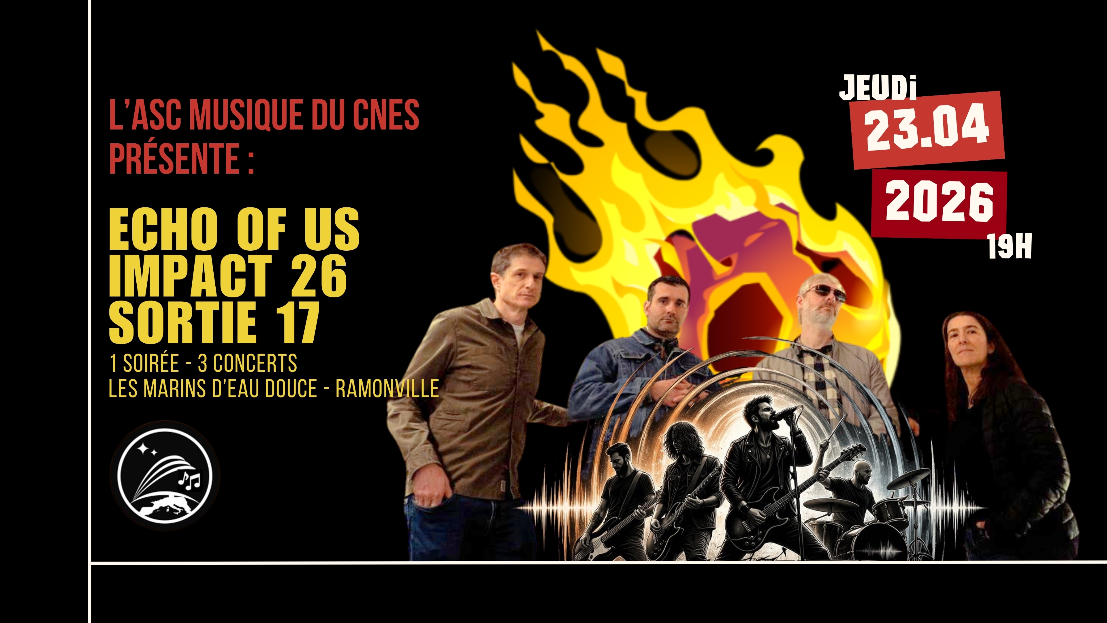 APERO ROCK ➤ @LESMARINSDEAUDOUCE ➤ RAMONVILLE — visuel événement