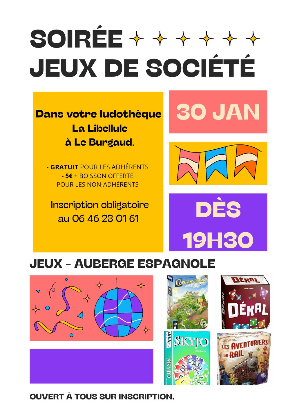 SOIRÉE JEUX, Le Burgaud