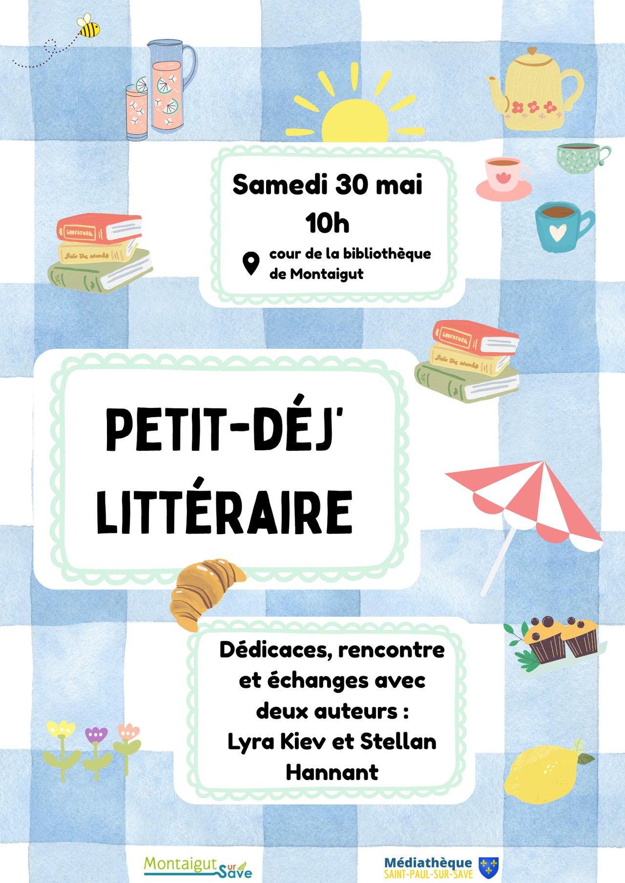 PETIT-DÉJEUNER LITTÉRAIRE, Montaigut-sur-Save