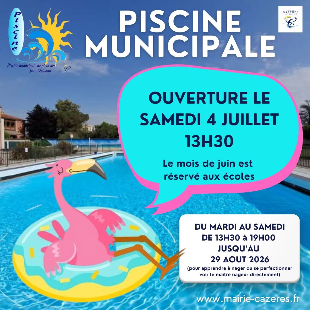 OUVERTURE DE LA PISCINE