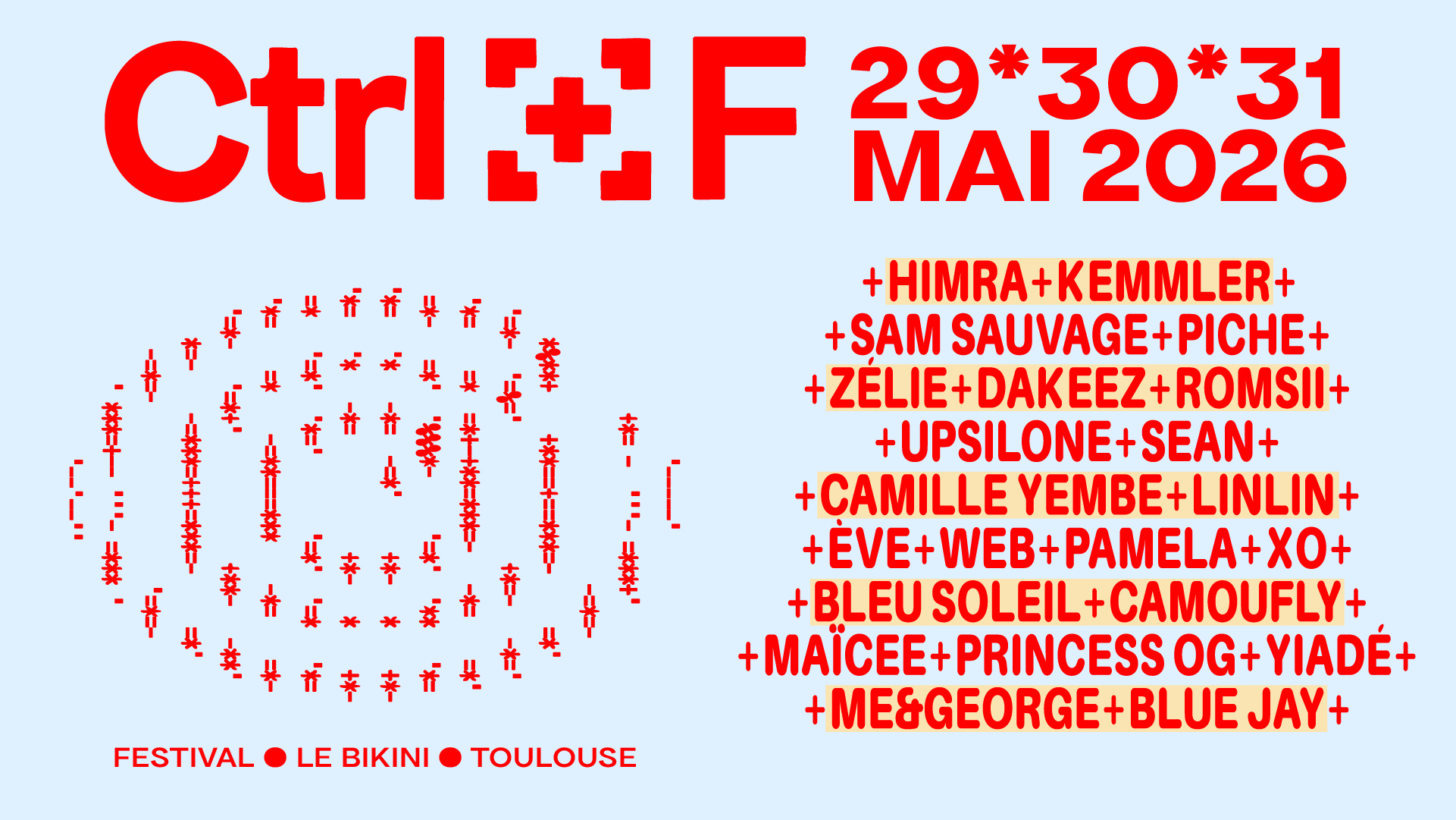 FESTIVAL CTRL + F — visuel événement