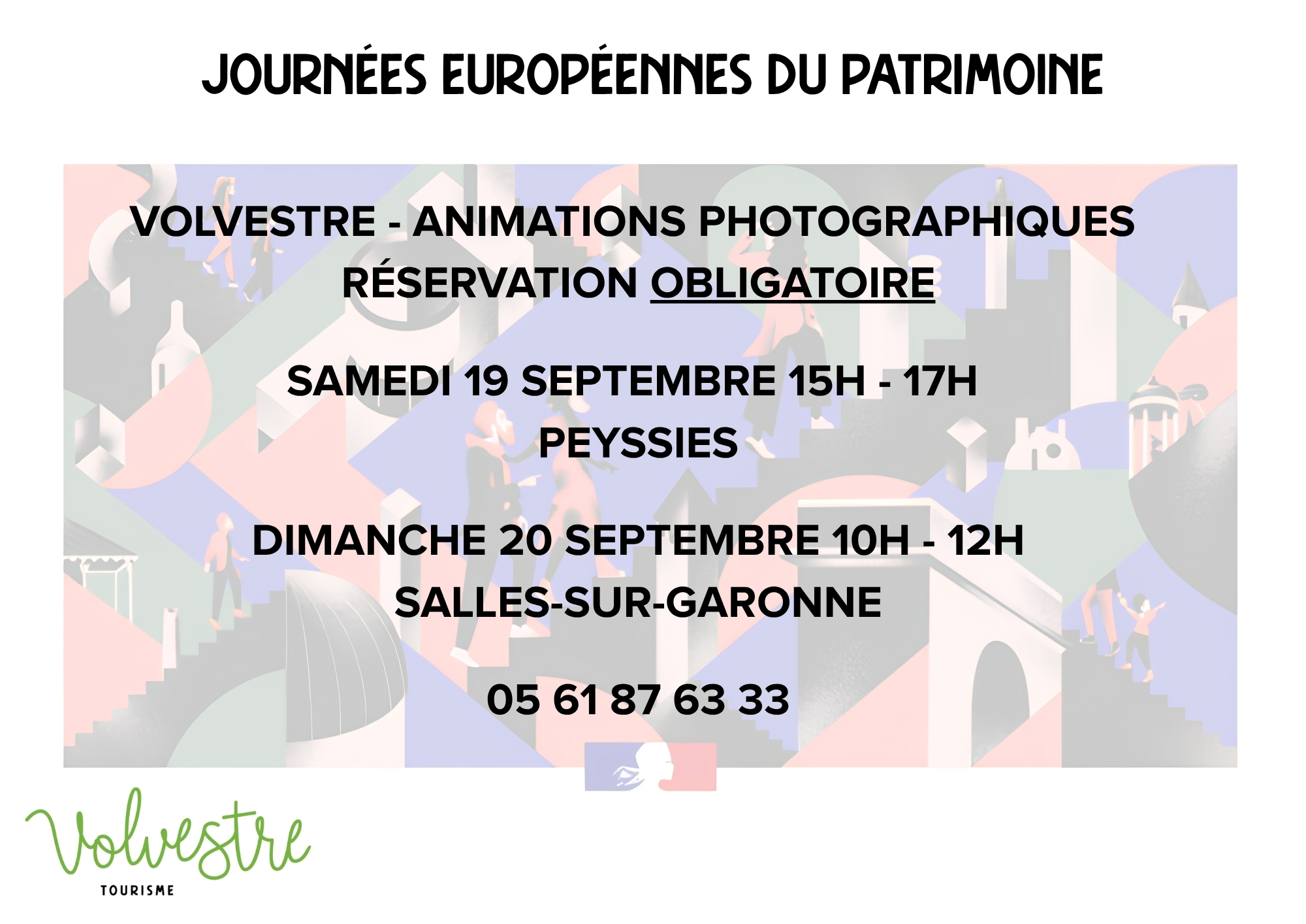 JOURNÉEES EUROPÉENNES DU PATRIMOINE : SALLES SUR GARONNE ANIMATION PHOTO