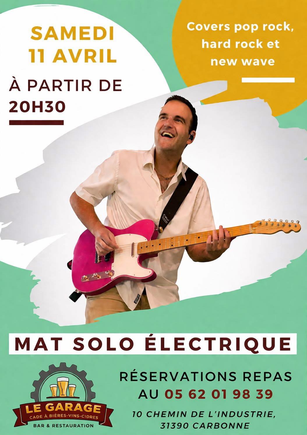 CONCERT : MAT SOLO ÉLECTRIQUE — visuel événement
