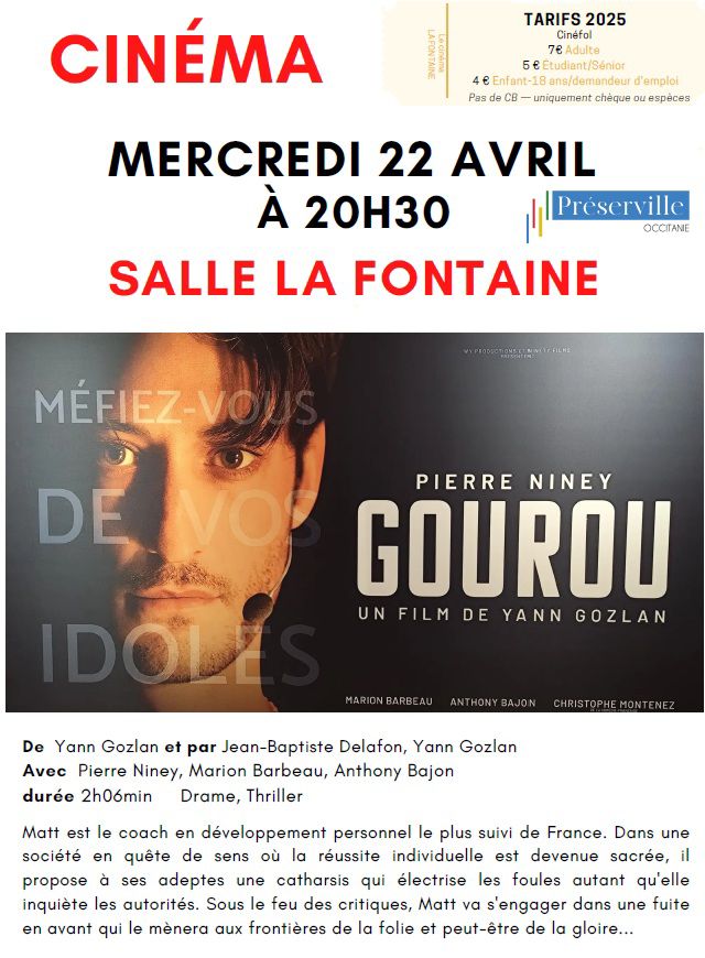 CINEMA : GOUROU — visuel événement