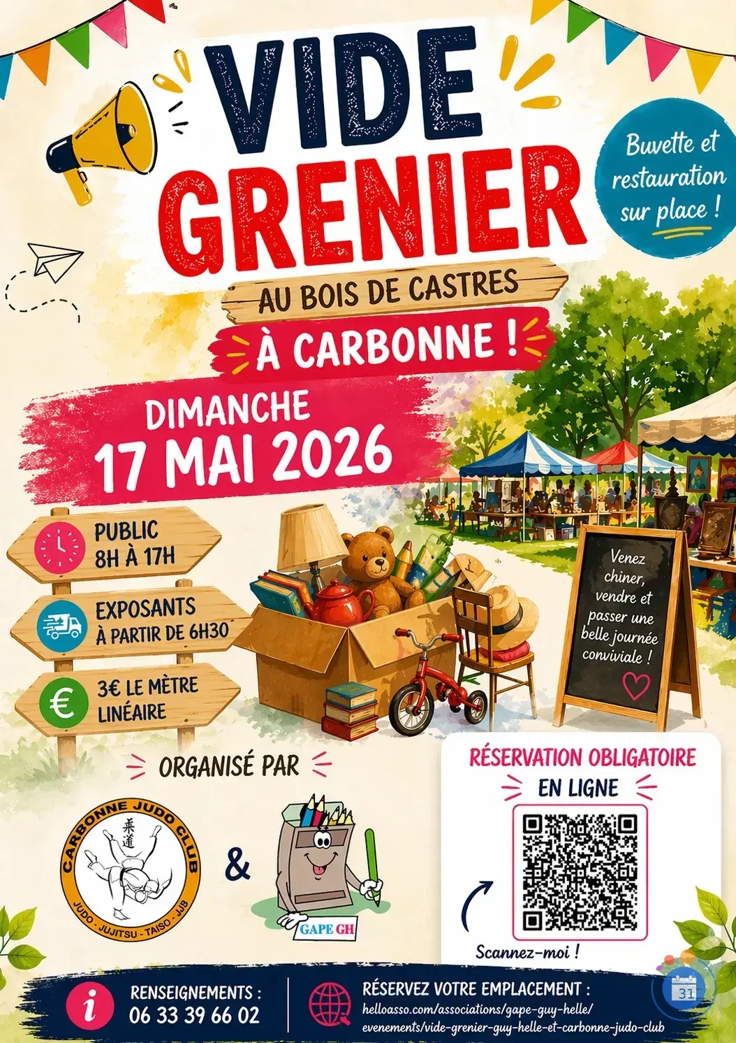 VIDE GRENIER — visuel événement
