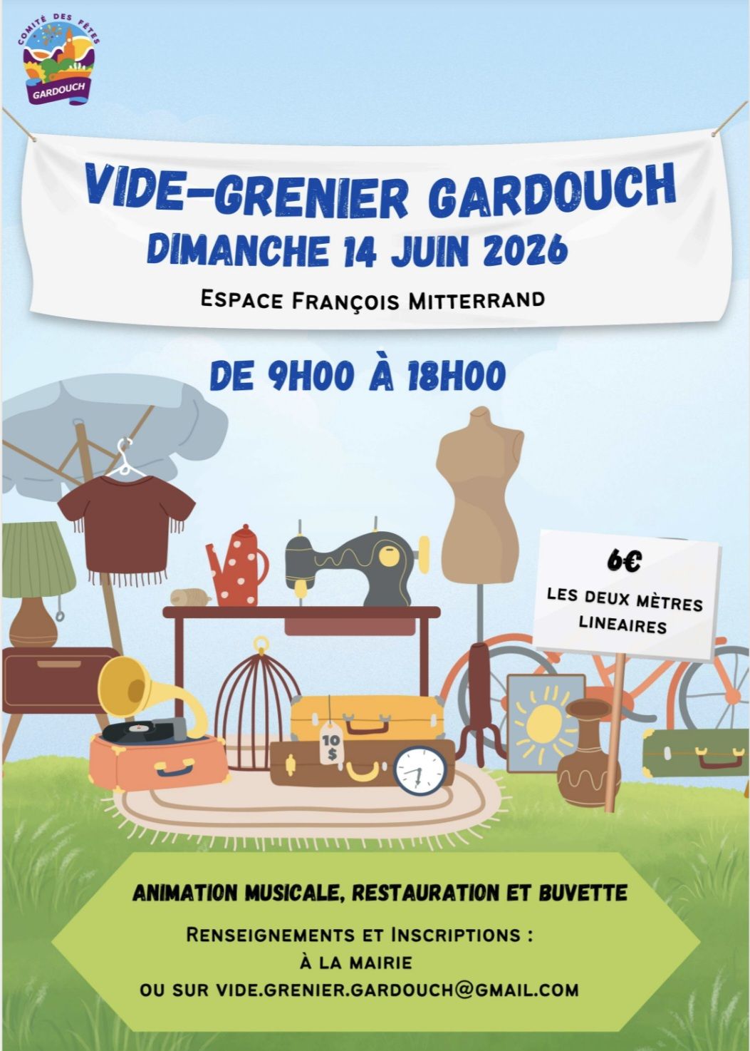 VIDE-GRENIERS À GARDOUCH — visuel événement