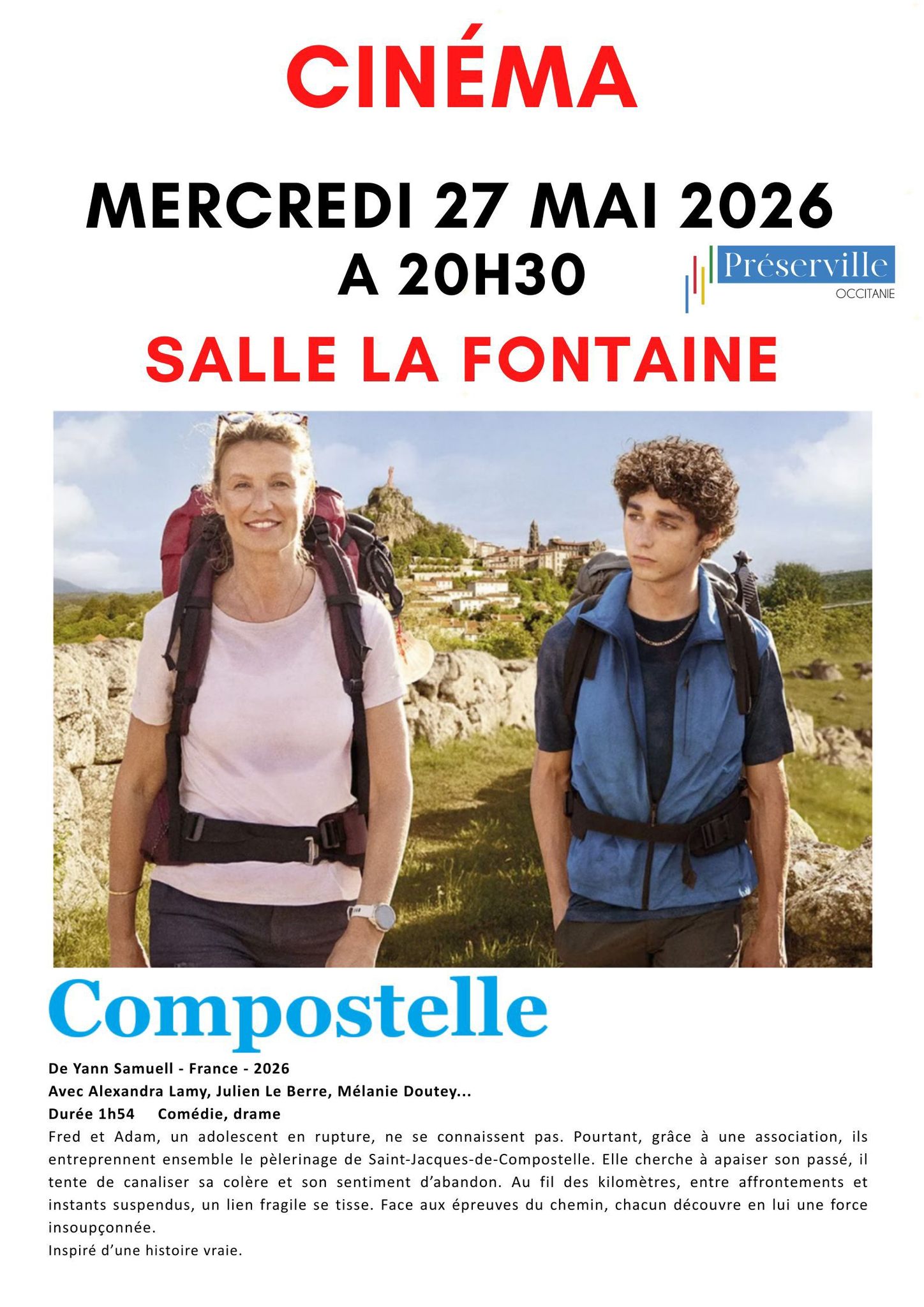 CINEMA : COMPOSTELLE — visuel événement