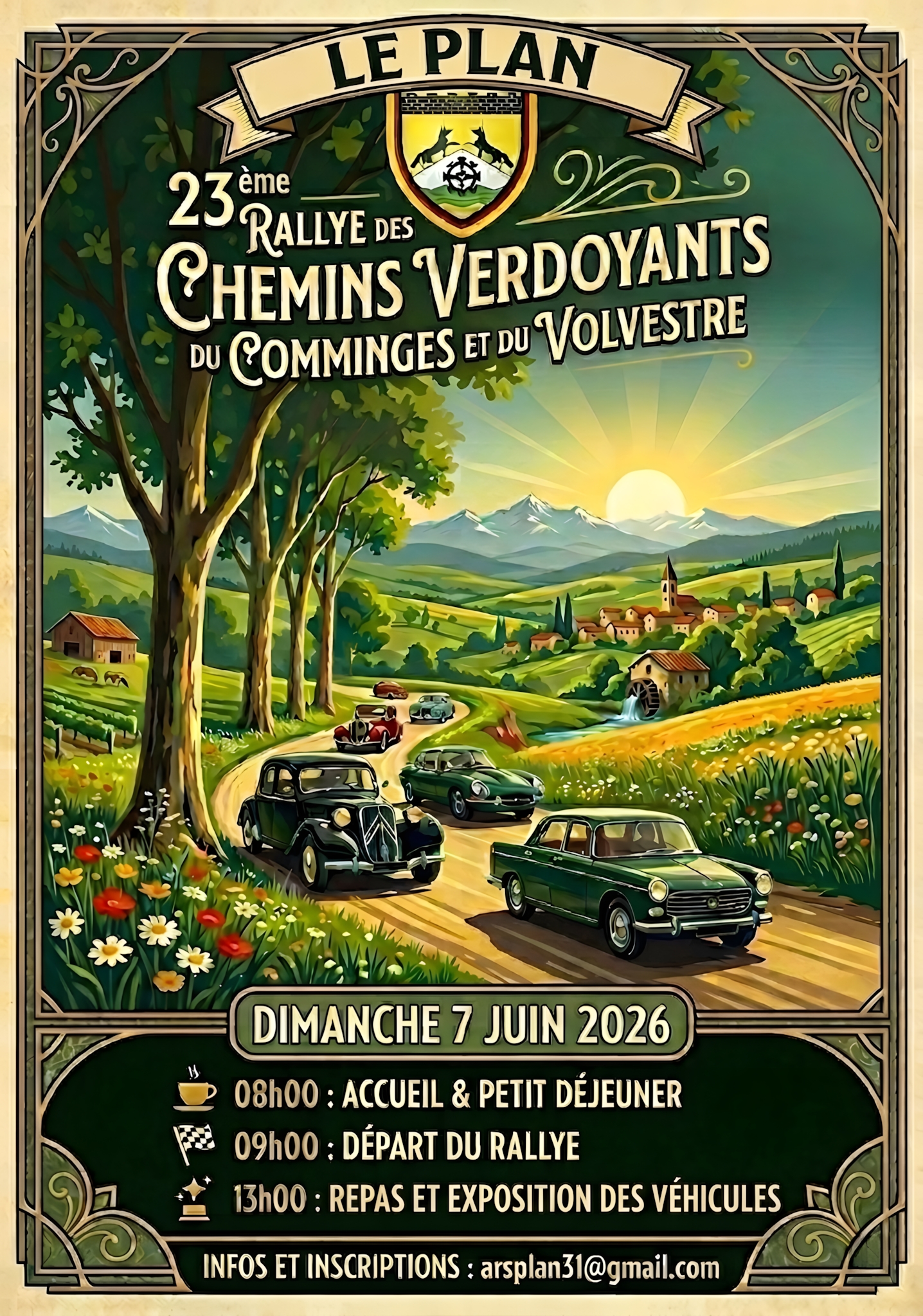 23ÉME ÉDITION RALLYE  VOITURES ANCIENNES ARSPLAN