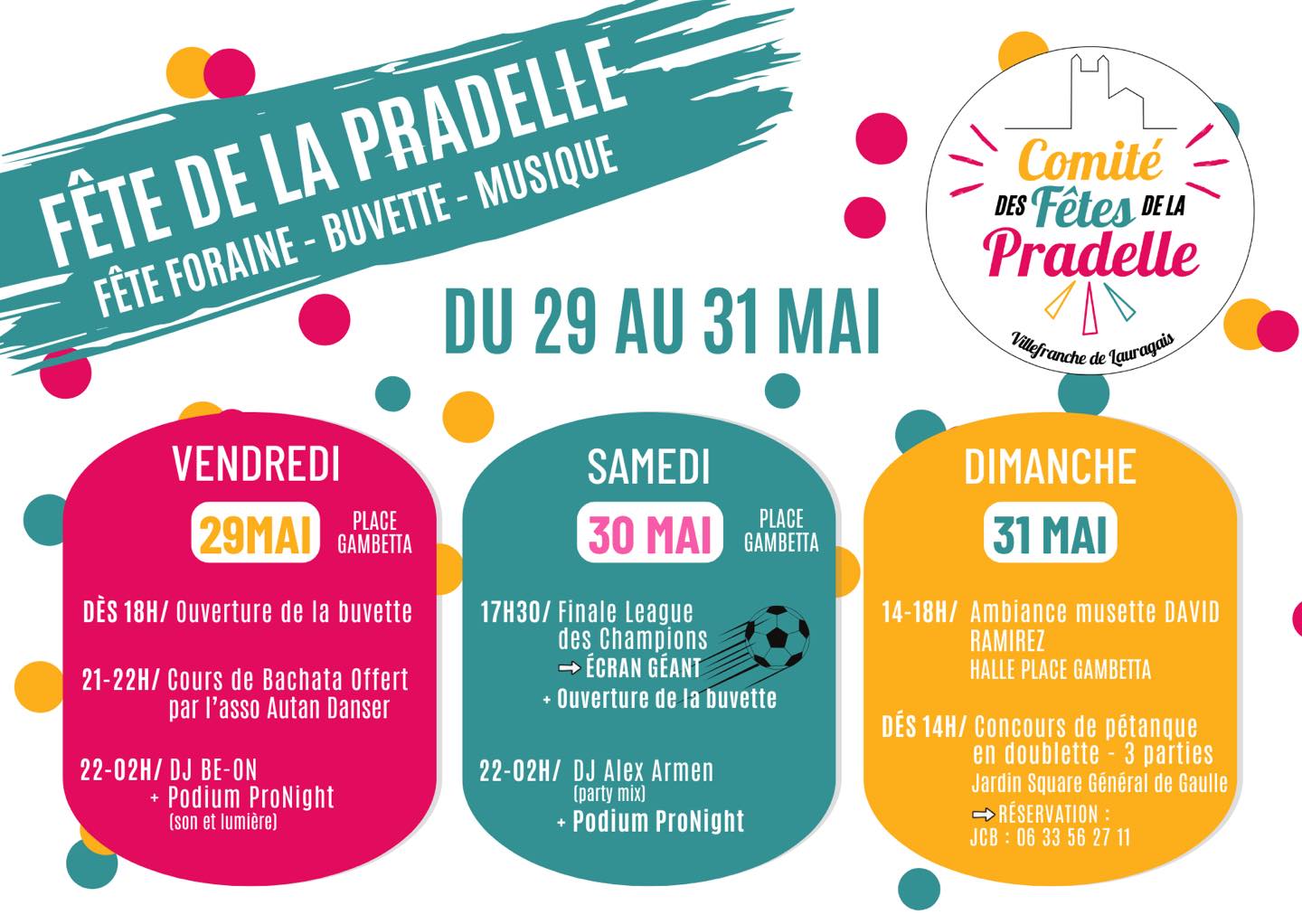 FÊTE DE LA PRADELLE — visuel événement