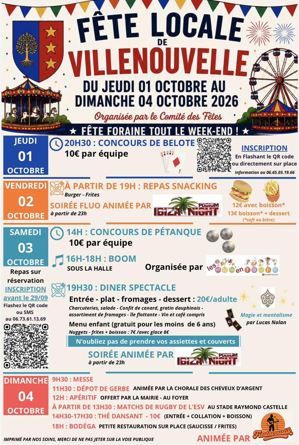FÊTE DE VILLENOUVELLE