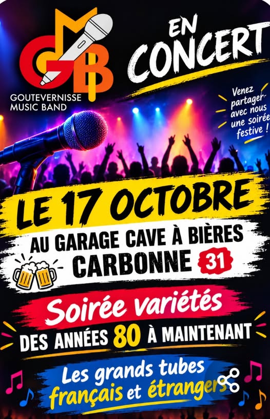 CONCERT GOUTEVERNISSE MUSIC BAND AU GARAGE