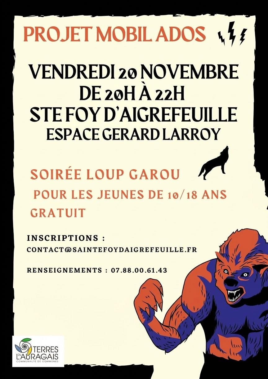 MOBIL'ADOS - SOIRÉE LOUP-GAROU