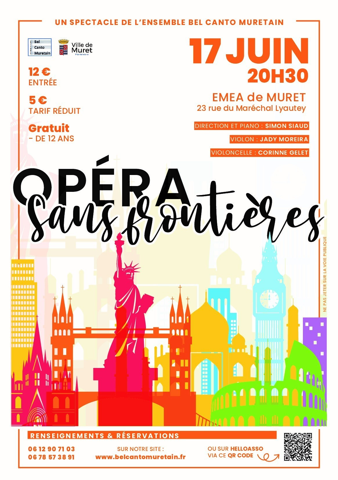 "OPÉRA SANS FRONTIÈRES" À L'EMEA DE MURET, LE MERCREDI 17 JUIN — visuel événement