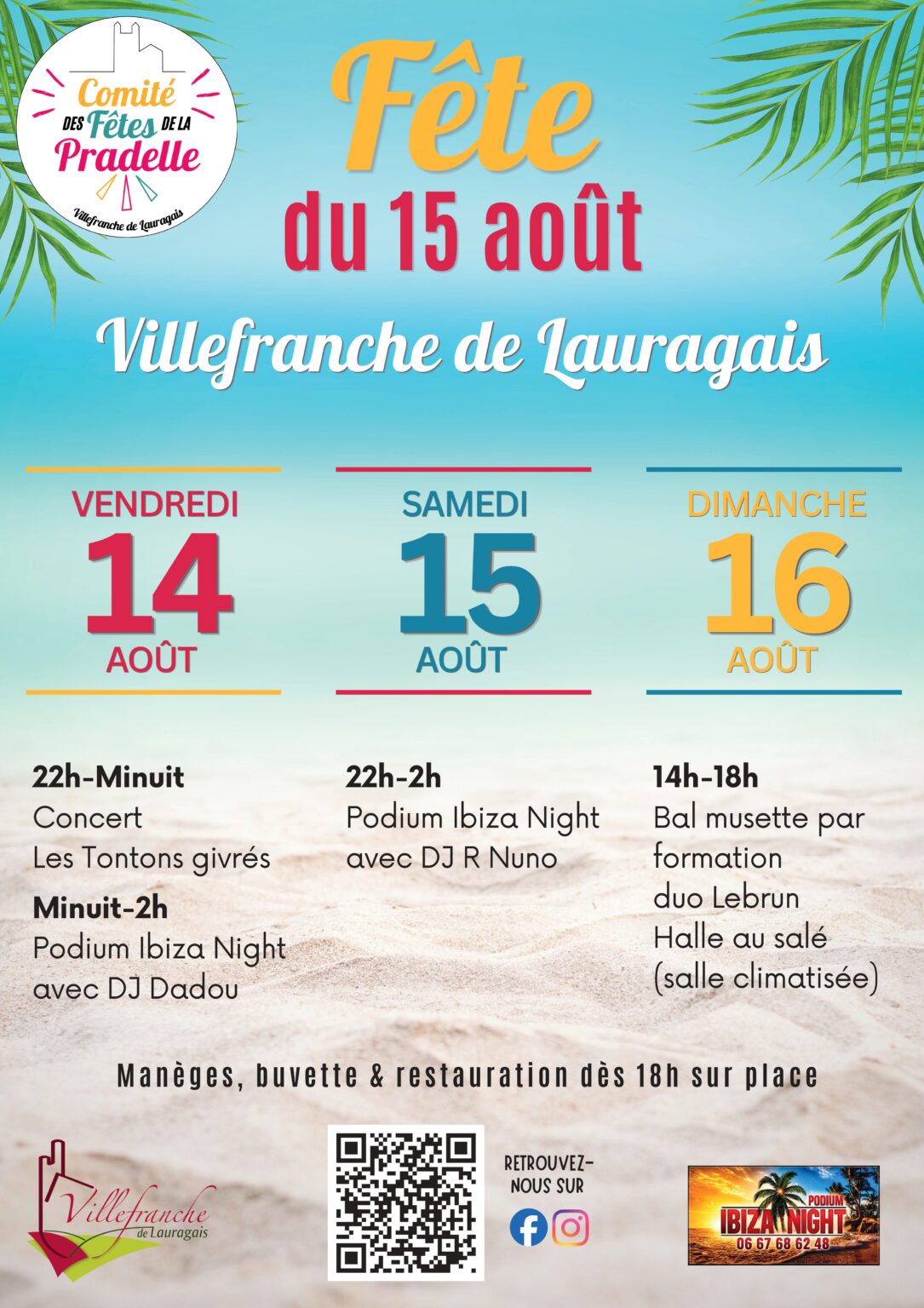 FÊTE DE VILLEFRANCHE-DE-LAURAGAIS !