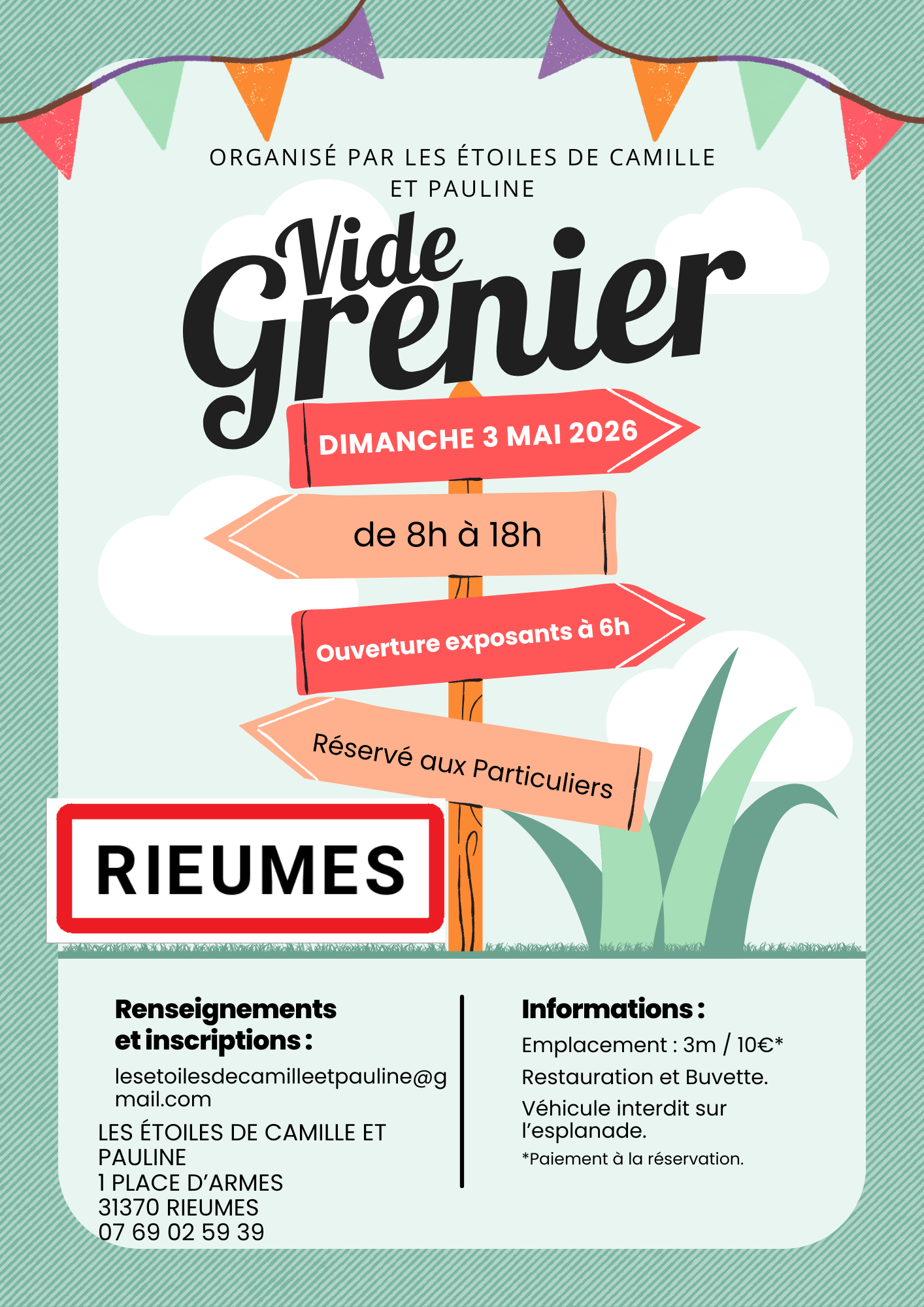 VIDE GRENIER — visuel événement