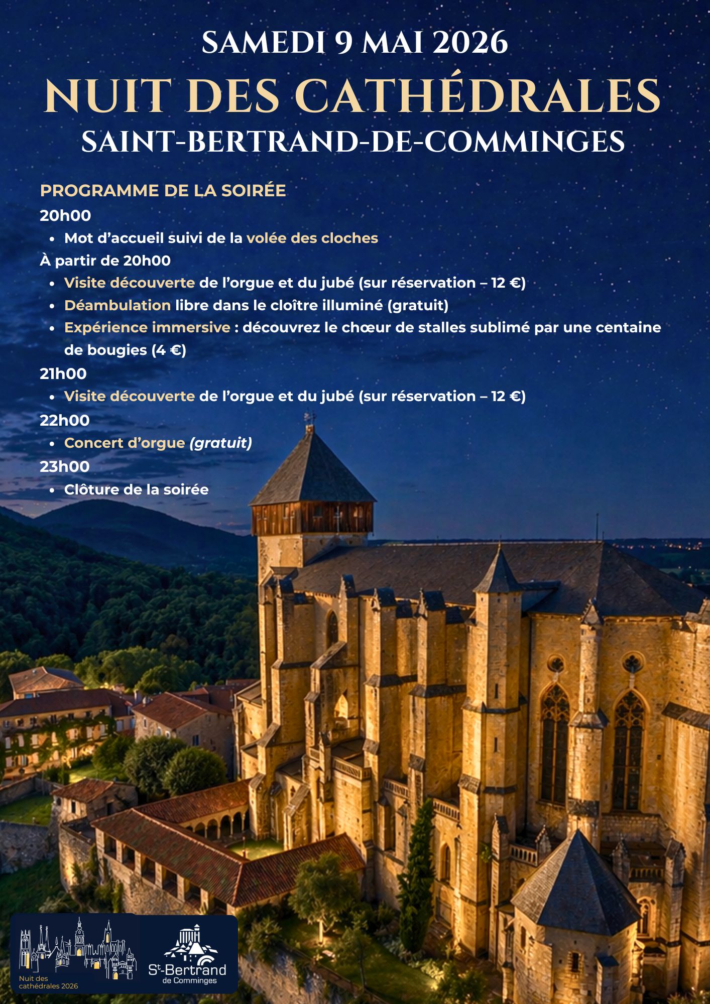 NUIT DES CATHEDRALES — visuel événement