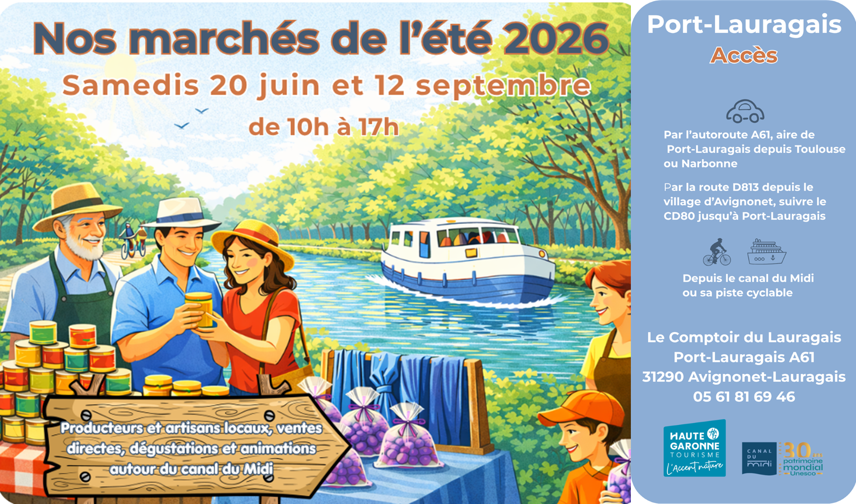 LE PETIT MARCHÉ DE PORT-LAURAGAIS