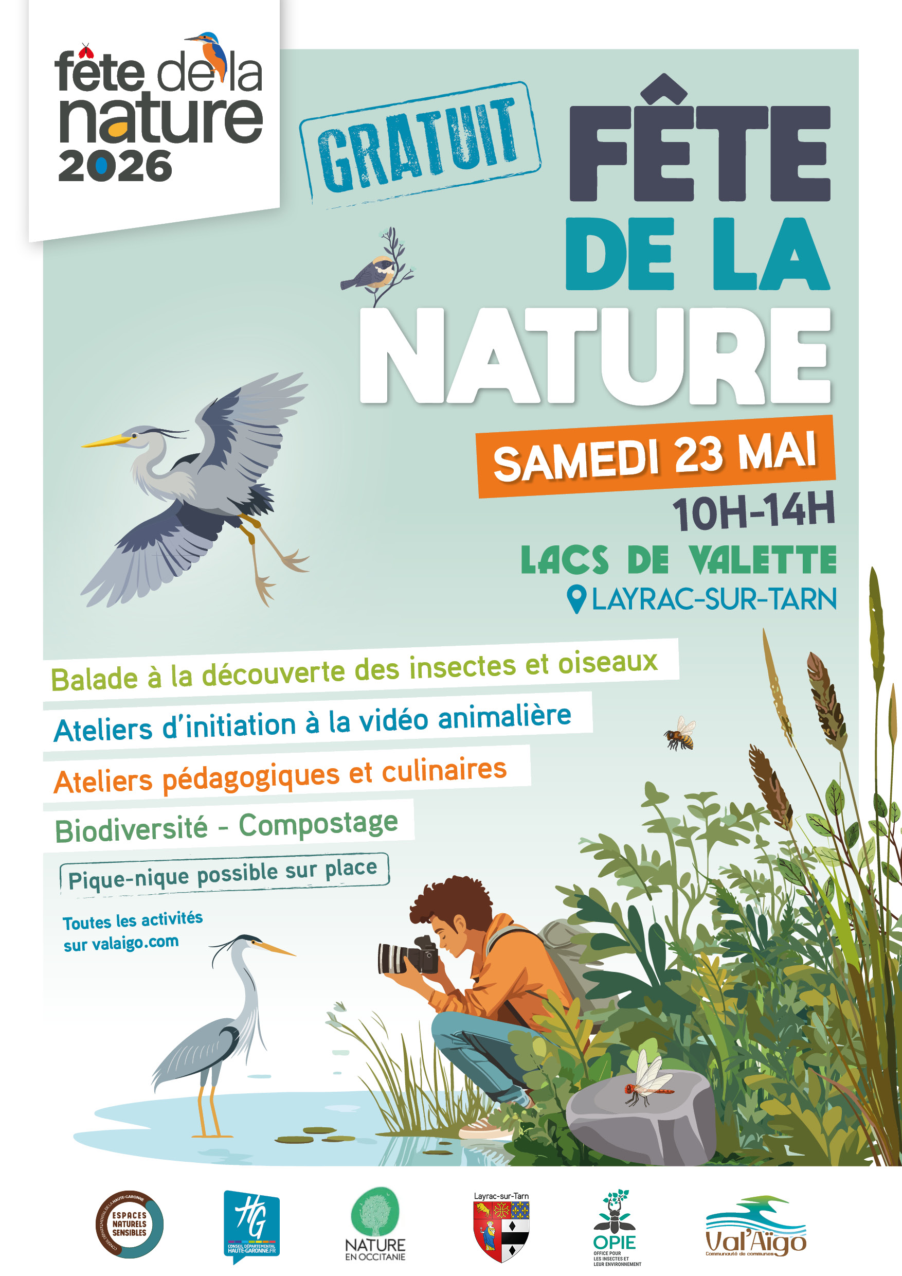 FÊTE DE LA NATURE AUX LACS DE VALETTE — visuel événement