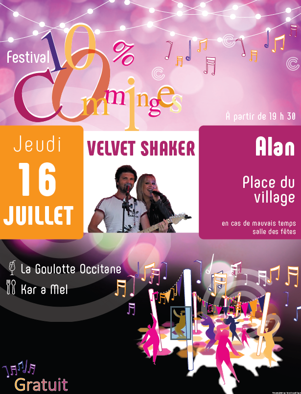 FESTIVAL 100% COMMINGES : CONCERT VELVET SHAKER