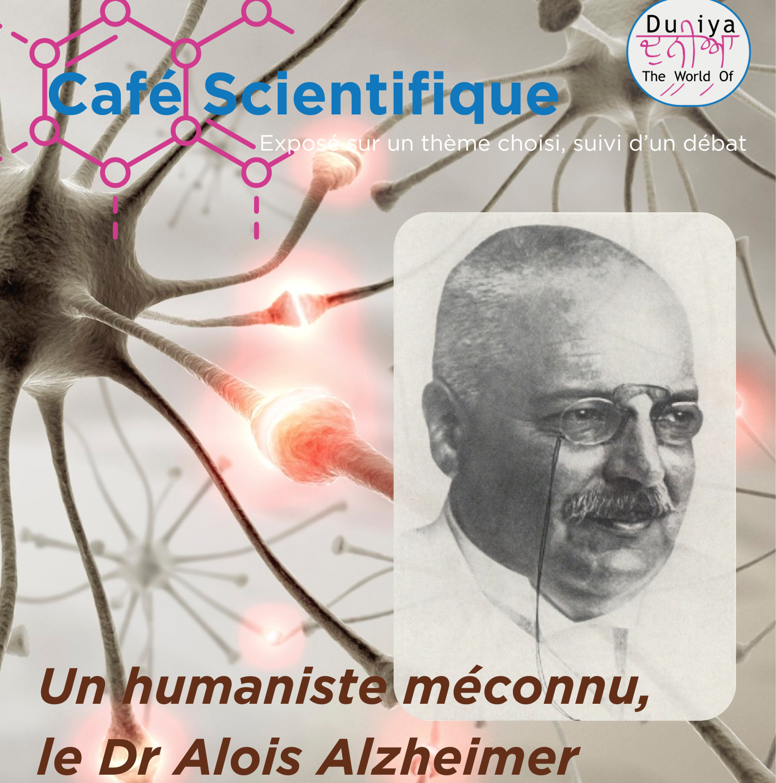 CAFÉ SCIENTIFIQUE : UN HUMANISTE MÉCONNU, ALOIS ALZHEIMER