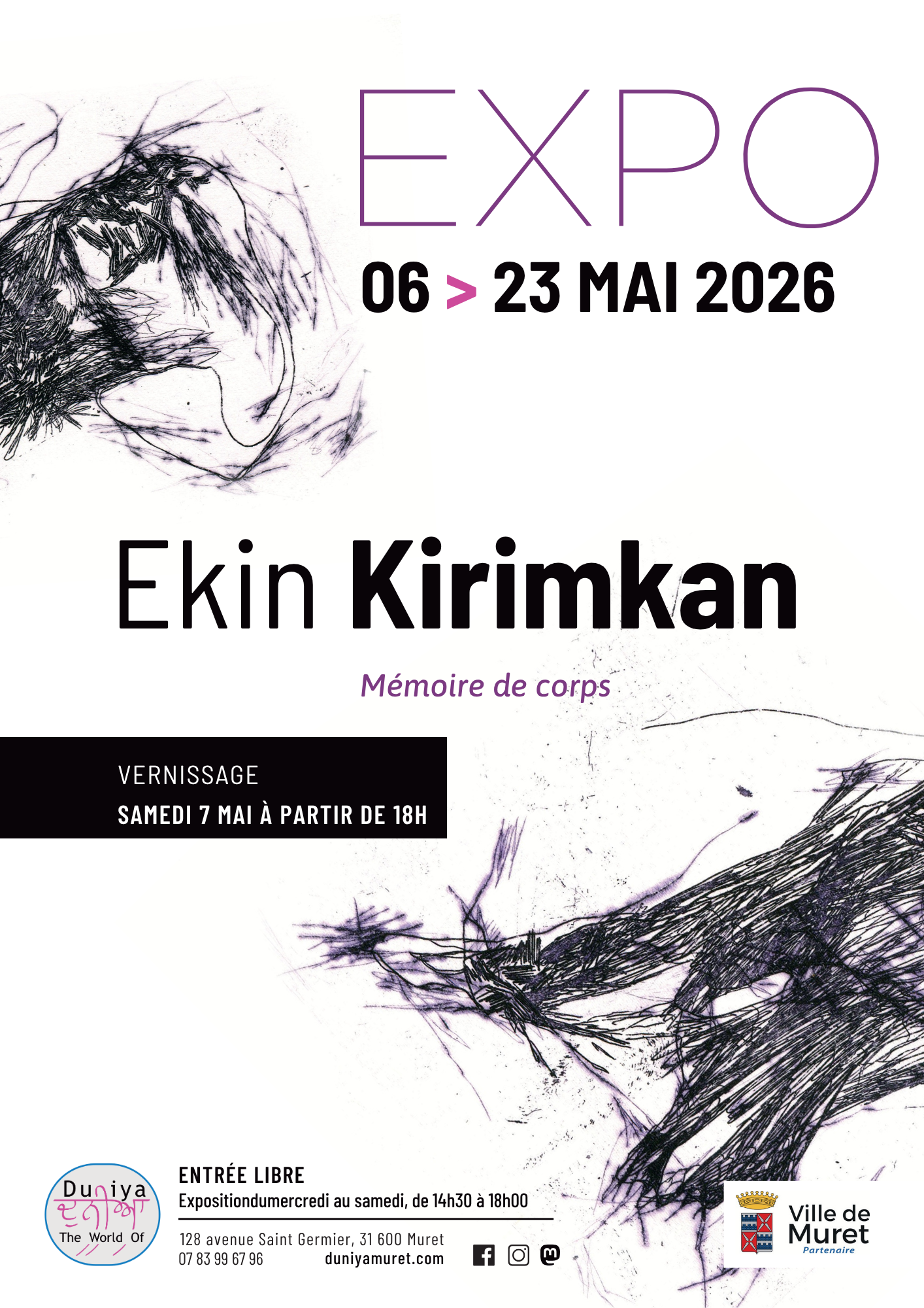EXPOSITION : EKIN KIRIMKAN, MÉMOIRE DE CORPS