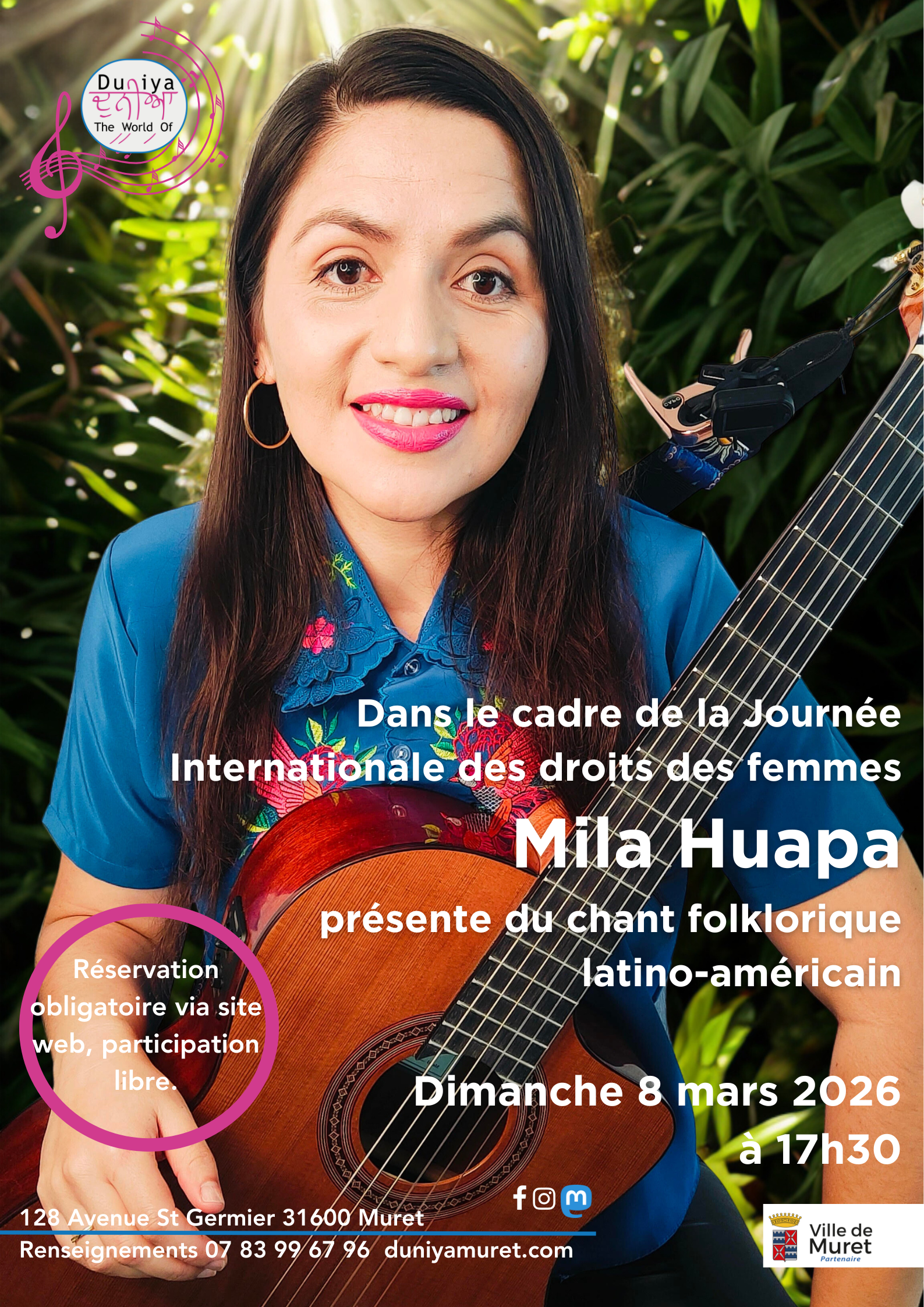 CONCERT DE CHANT FOLKLORIQUE LATINO-AMÉRAIN