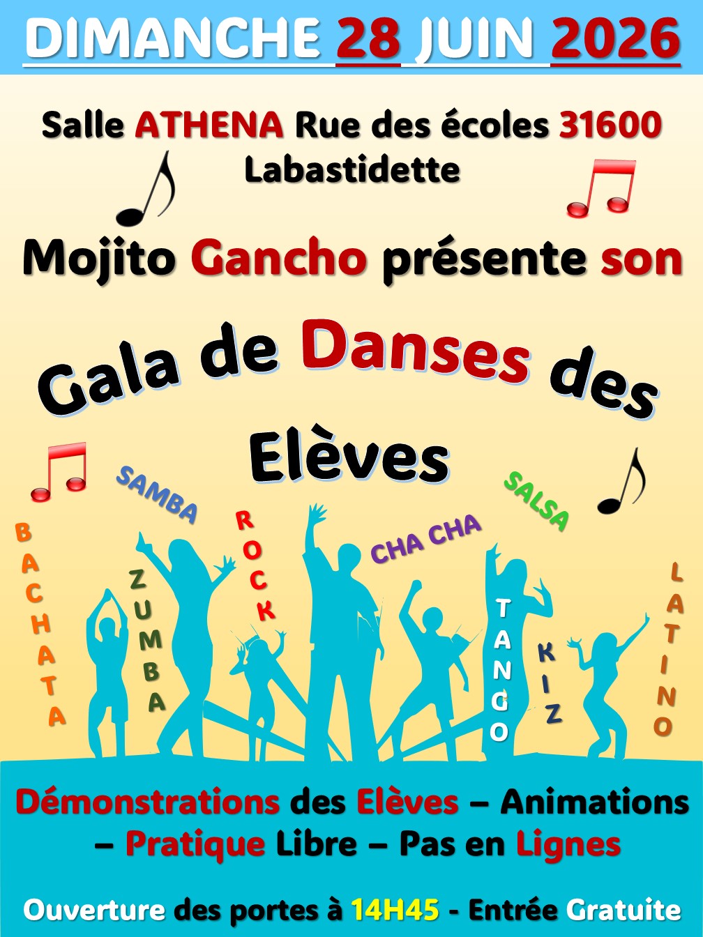 GALA DE DANSES DES ELÈVES MOJITO GANCHO 2026