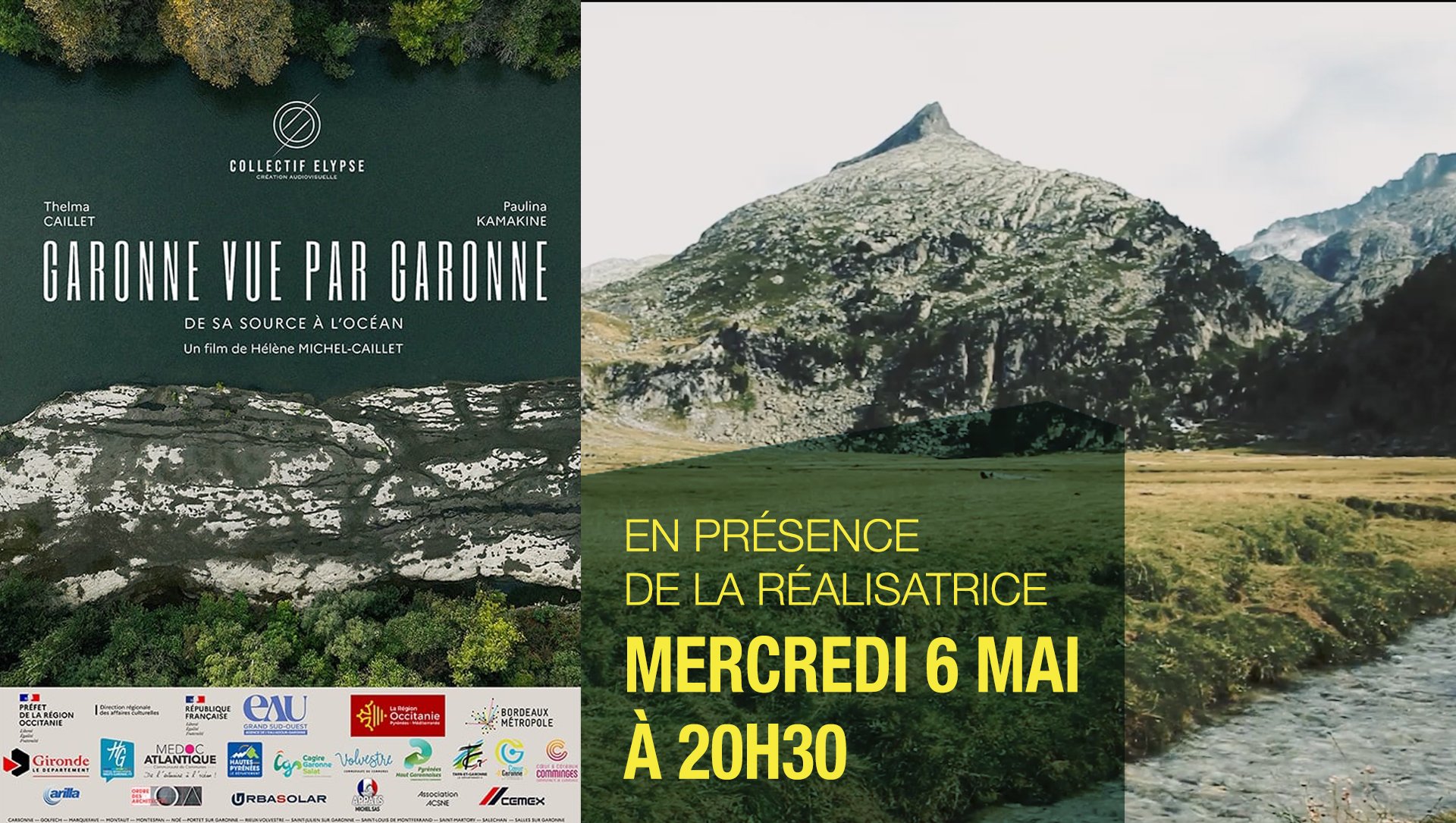 CINÉ-RENCONTRE : GARONNE VUE PAR GARONNE, DE SA SOURCE À L'OCÉAN — visuel événement