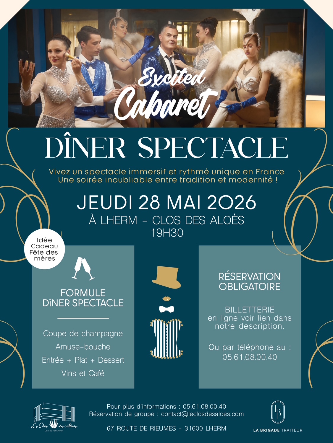 DÎNER SPECTACLE - LE CLOS DES ALOÈS — visuel événement