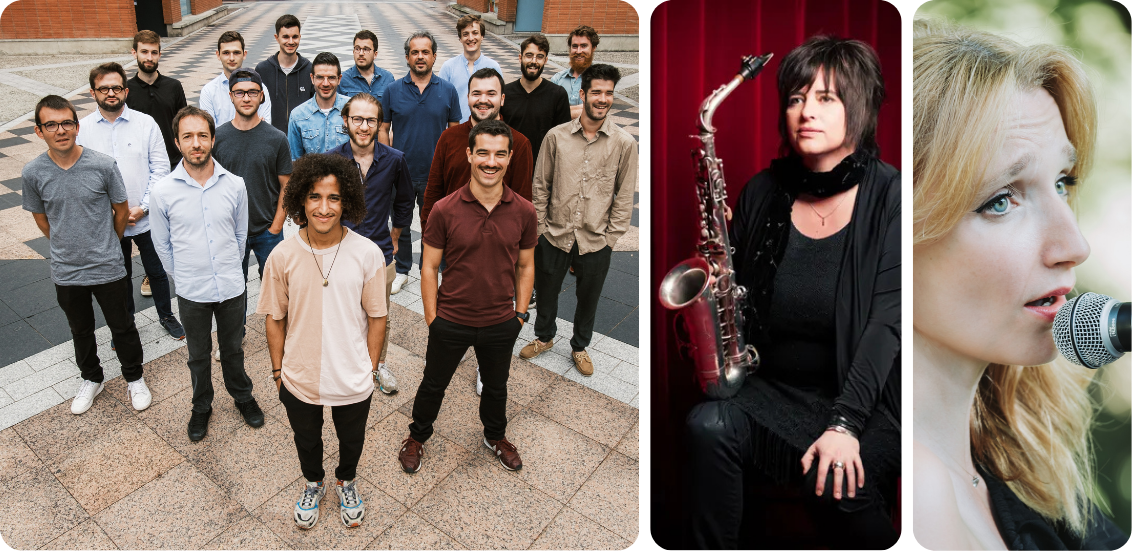 FESTIVAL JAZZ EN COMMINGES : L’AUTRE BIG BAND & GERALDINE LAURENT & LUCILE RENTZ