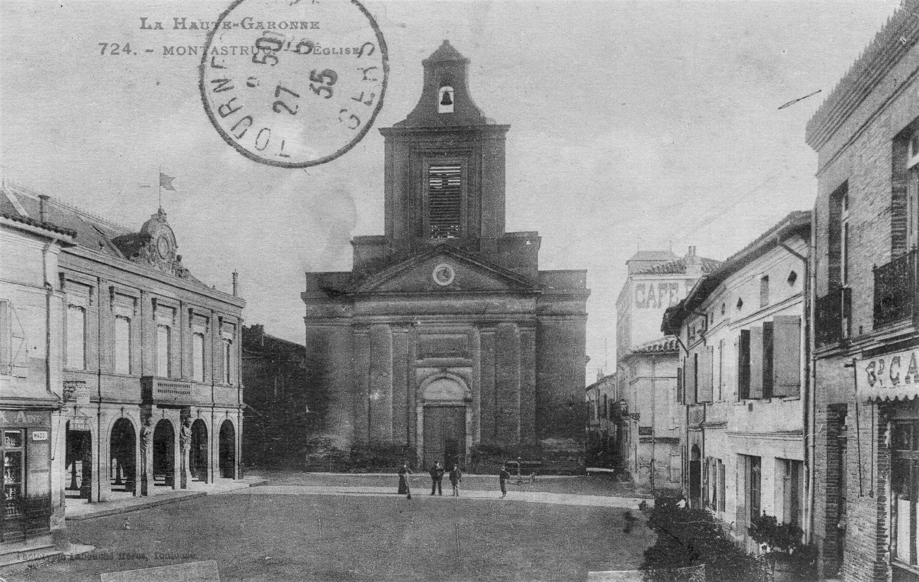 LA MAIRIE ET SA PLACE, Montastruc-la-Conseillère