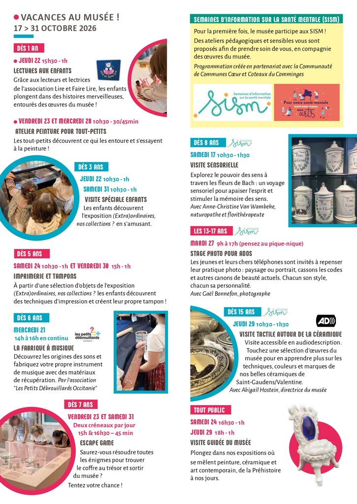VISITE SPECIALE ENFANT MUSEE ARTS ET FIGURES DES PYRENEES
