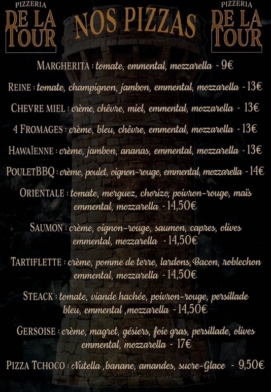 PIZZERIA DE LA TOUR, Aurignac