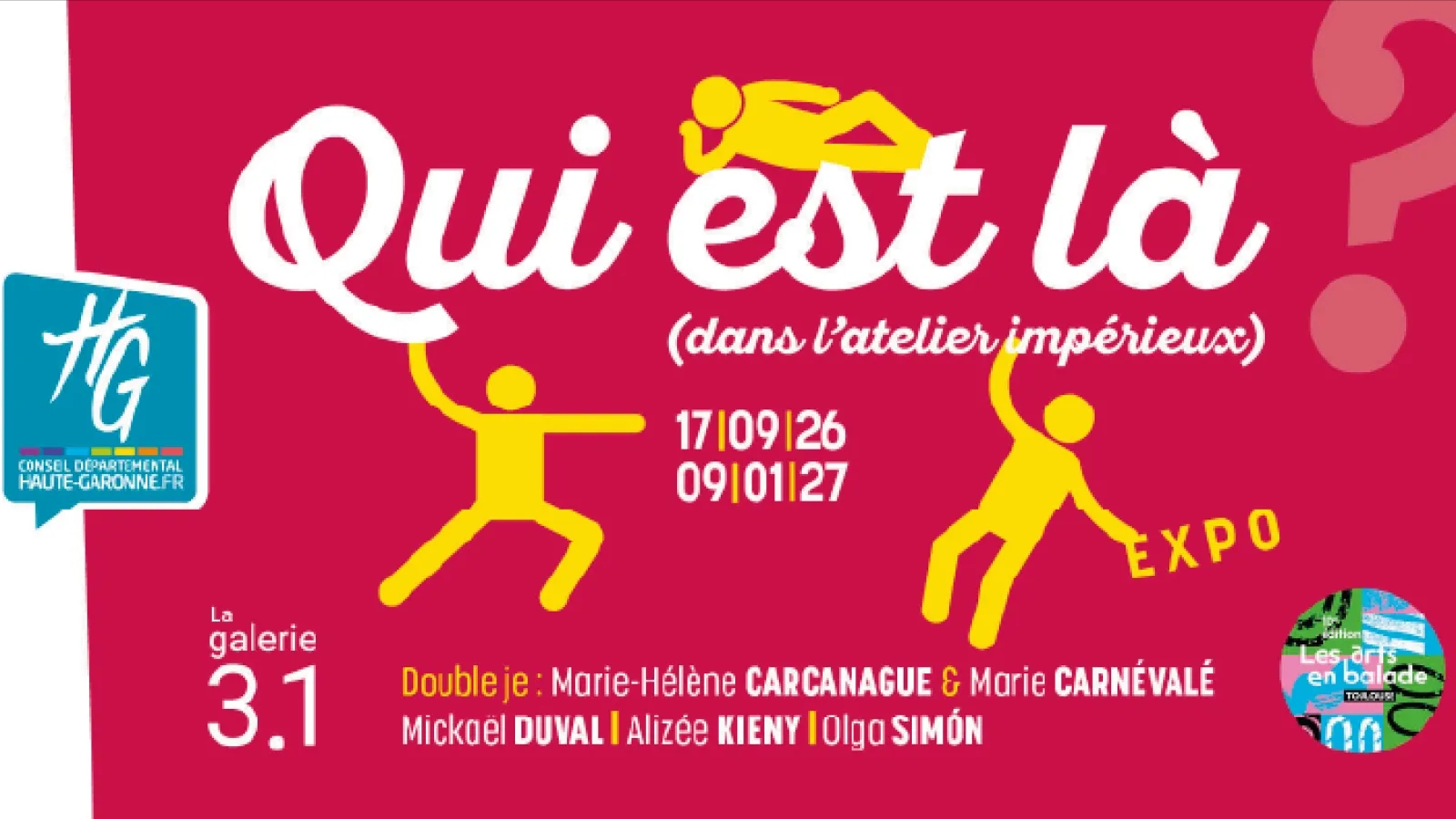 EXPOSITION "QUI EST LA ?" — visuel événement