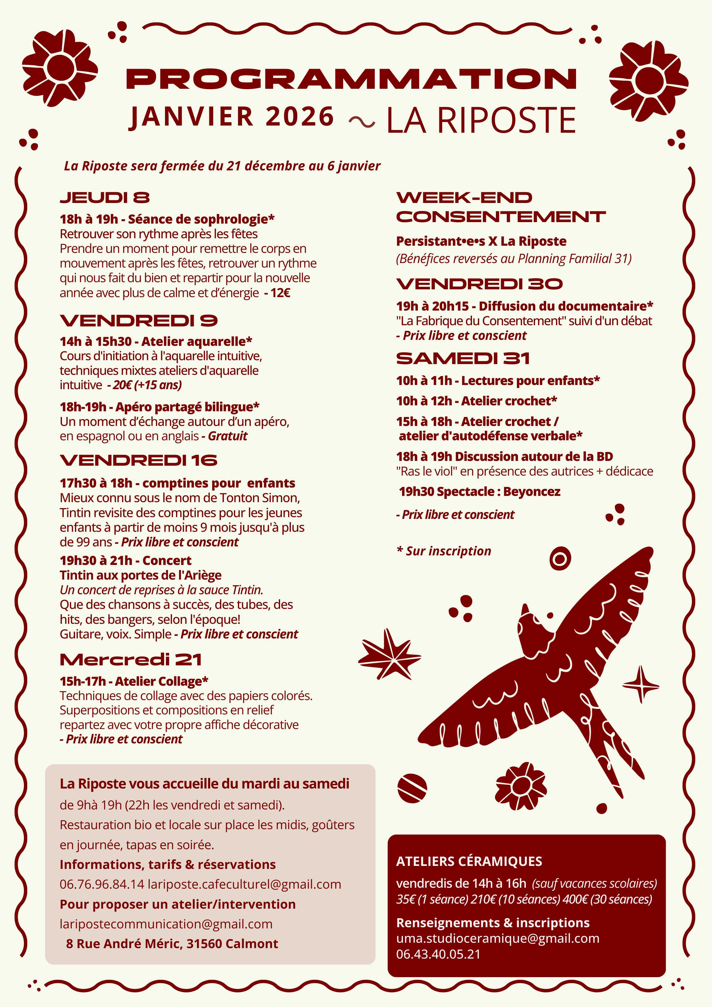 CONCERT - TINTIN AUX PORTES DE L'ARIEGE