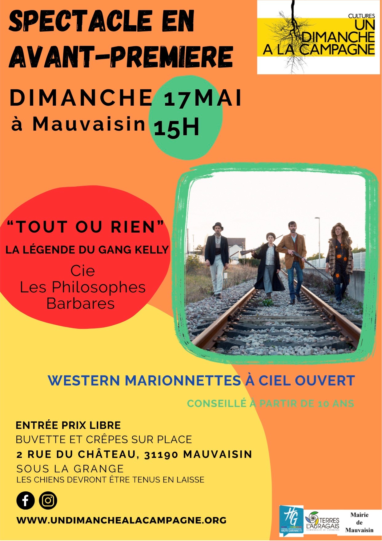 SPECTACLE "TOUT OU RIEN" — visuel événement